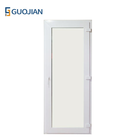 UPVC Bathroom Door Double Glass Swing Casement French UPVC Glass Door on China WDMA
