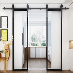 Barn Doors Farm Exterior Classical American Hidden Frosted Tempered King Bed Frame With Barn Doors With Black Pocket Door