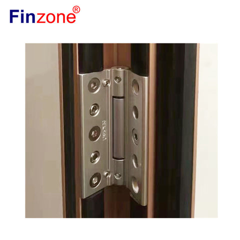 aluminum glass door frame tempered glass door thermal break watertight aluminum door on China WDMA