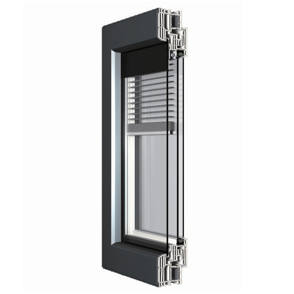 aluminum window with automatic manual louver blinds inside on China WDMA