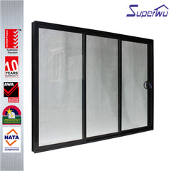 australian standard glass aluminium balcony partition sliding doors on China WDMA