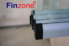 frameless sliding glass door system panoramic balcony glazing mechanical curtain track system on China WDMA