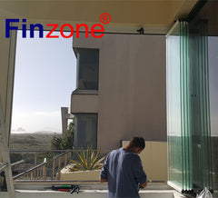 popular frameless balcony glazing folding glass window with good quality on China WDMA