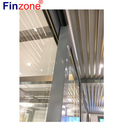 super smooth light insulation thermal break thermal bridge aluminum profile interior front sliding glass door double glazing on China WDMA