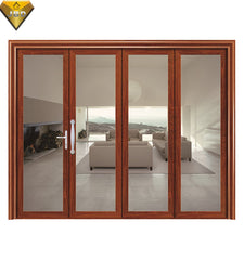 the middle east popular style aluminum bifold door tempered glass door glass folding doors for living room on China WDMA