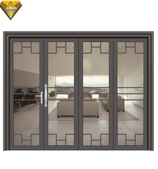 the middle east popular style aluminum bifold door tempered glass door glass folding doors for living room on China WDMA