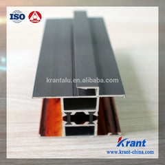 thermal break wood grain aluminium extrusion profile for windows on China WDMA