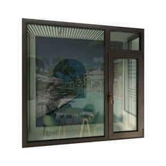 top quality aluminium alloy commercial system balcony double glazed window on China WDMA