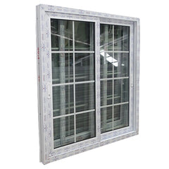 wanjia grill design pvc sliding glass window good quality Foshan factory price on China WDMA