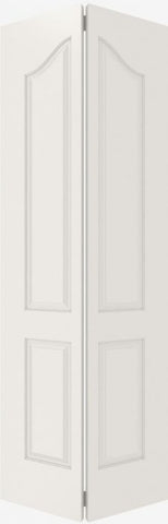WDMA 12x80 Door (1ft by 6ft8in) Interior Bifold Smooth 4050 MDF 4 Panel Arch Panel Single Door 2