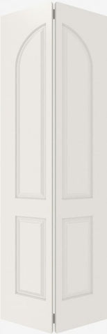 WDMA 12x80 Door (1ft by 6ft8in) Interior Bifold Smooth 4040 MDF 4 Panel Round Panel Single Door 2