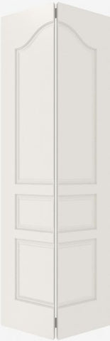 WDMA 12x80 Door (1ft by 6ft8in) Interior Bifold Smooth 3050 MDF 3 Panel Arch Panel Single Door 2