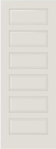 WDMA 12x80 Door (1ft by 6ft8in) Interior Bifold Smooth 6100 MDF 6 Panel Single Door 1
