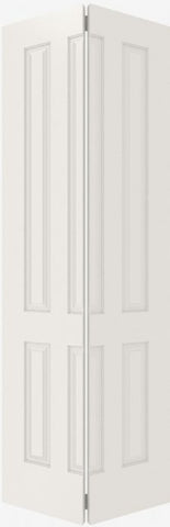 WDMA 12x80 Door (1ft by 6ft8in) Interior Bifold Smooth 6070 MDF 6 Panel Single Door 2