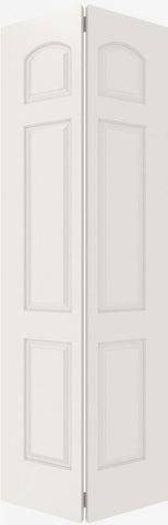 WDMA 12x80 Door (1ft by 6ft8in) Interior Bifold Smooth 6030 MDF 6 Panel Arch Panel Single Door 2