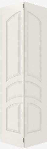WDMA 12x80 Door (1ft by 6ft8in) Interior Bifold Smooth 5030 MDF 5 Panel Arch Panel Single Door 2
