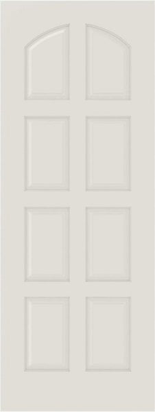 WDMA 12x80 Door (1ft by 6ft8in) Interior Bifold Smooth 8020 MDF 8 Panel Arch Panel Single Door 1