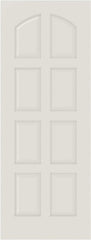 WDMA 12x80 Door (1ft by 6ft8in) Interior Bifold Smooth 8020 MDF 8 Panel Arch Panel Single Door 1