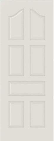 WDMA 12x80 Door (1ft by 6ft8in) Interior Bifold Smooth 7030 MDF 7 Panel Arch Panel Single Door 1