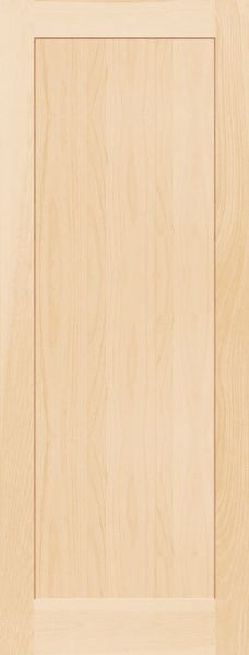WDMA 12x80 Door (1ft by 6ft8in) Interior Barn Pine 7910 Wood 1 Panel Contemporary Modern Shaker Single Door 1