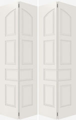 WDMA 20x80 Door (1ft8in by 6ft8in) Interior Barn Smooth 7020 MDF 7 Panel Arch Panel Double Door 2