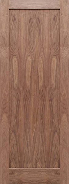 WDMA 24x80 Door (2ft by 6ft8in) Interior Barn Walnut 1-Panel Solid Shaker Style Single Door SH-13 1