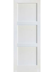 WDMA 30x80 Door (2ft6in by 6ft8in) Interior Barn Pine 80in Primed 3 Panel Shaker Single Door | 4103 1