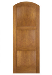 WDMA 30x80 Door (2ft6in by 6ft8in) Exterior Swing Mahogany 3 Panel Arch Top Solid or Interior Single Door 2