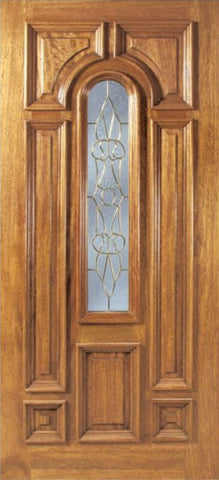 WDMA 30x80 Door (2ft6in by 6ft8in) Exterior Mahogany Ironbark Single Door w/ OL Glass 1