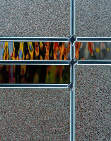 WDMA 30x80 Door (2ft6in by 6ft8in) Exterior Cherry 3/4 Lite 1 Panel Single Entry Door Crosswalk Glass 2