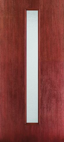 WDMA 30x80 Door (2ft6in by 6ft8in) Exterior Mahogany Fiberglass Door Linea Centered Granite 6ft8in 1