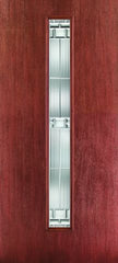 WDMA 30x80 Door (2ft6in by 6ft8in) Exterior Mahogany Fiberglass Door Linea Centered Saratoga 6ft8in 1