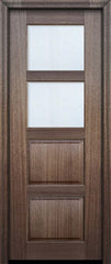 WDMA 30x96 Door (2ft6in by 8ft) Exterior Mahogany 96in 2 lite TDL Continental DoorCraft Door w/Bevel IG 2