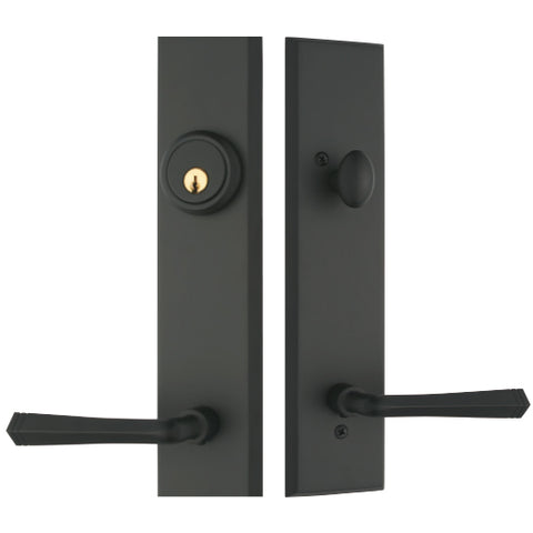 WDMA 32x80 Door (2ft8in by 6ft8in) Exterior Mahogany IMPACT | 80in 2 Panel Square Door with Speakeasy 2