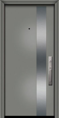 WDMA 32x80 Door (2ft8in by 6ft8in) Exterior Smooth 80in Costa Mesa Solid Contemporary Door 1
