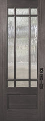 WDMA 32x96 Door (2ft8in by 8ft) Exterior Mahogany 96in 3/4 Lite Marginal 9 Lite SDL DoorCraft Door 1