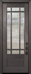 WDMA 32x96 Door (2ft8in by 8ft) Exterior Mahogany 96in 3/4 Lite Marginal 9 Lite SDL DoorCraft Door 2