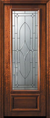 WDMA 32x96 Door (2ft8in by 8ft) Exterior Mahogany 96in 3/4 Lite Bourbon Street Door 2