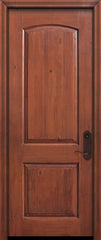 WDMA 32x96 Door (2ft8in by 8ft) Exterior Knotty Alder 96in 2 Panel Arch Door 1