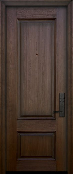 WDMA 32x96 Door (2ft8in by 8ft) Exterior Mahogany 96in 2 Panel Square Door 1