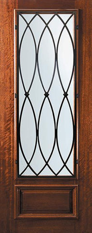 WDMA 32x96 Door (2ft8in by 8ft) Exterior Mahogany 96in 3/4 Lite La Salle Door 1