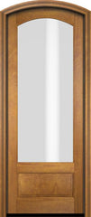 WDMA 34x78 Door (2ft10in by 6ft6in) Exterior Swing Mahogany 3/4 Arch Lite Arch Top Entry Door 1