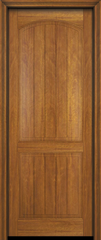 WDMA 34x78 Door (2ft10in by 6ft6in) Interior Swing Mahogany 2 Panel V-Grooved Plank Rustic-Old World Exterior or Single Door 1