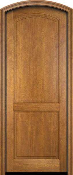 WDMA 34x78 Door (2ft10in by 6ft6in) Exterior Swing Mahogany 2 Arch Panel Arch Top Entry Door 1