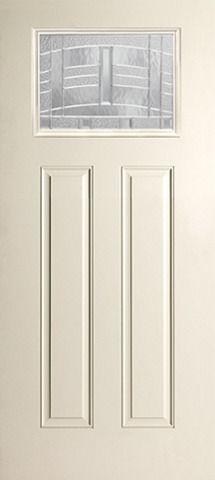 WDMA 34x80 Door (2ft10in by 6ft8in) Exterior Smooth MaplePark Craftsman Lite 2 Panel Star Single Door 1