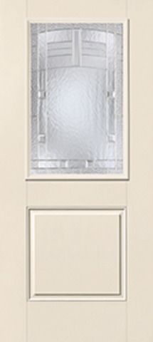 WDMA 34x80 Door (2ft10in by 6ft8in) Exterior Smooth MaplePark Half Lite 1 Panel Star Single Door 1