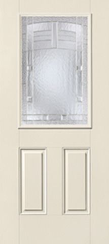 WDMA 34x80 Door (2ft10in by 6ft8in) Exterior Smooth MaplePark Half Lite 2 Panel Star Single Door 1