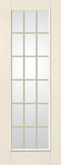 WDMA 34x96 Door (2ft10in by 8ft) French Smooth Fiberglass Impact Door 8ft Full Lite With Stile GBG Flat White 2