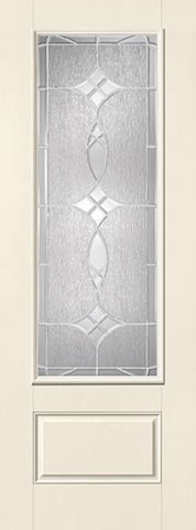 WDMA 34x96 Door (2ft10in by 8ft) Exterior Smooth Blackstone 8ft 3/4 Lite 1 Panel Star Single Door 1