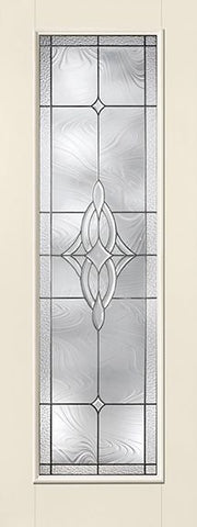 WDMA 34x96 Door (2ft10in by 8ft) Exterior Smooth Fiberglass Impact Door 8ft Full Lite With Stile Wellesley 2